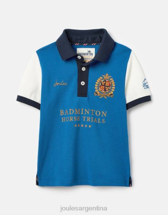 Joules Polo de bádminton unisex para niños de 2 a 12 años. Niños azul vestir 64BB345