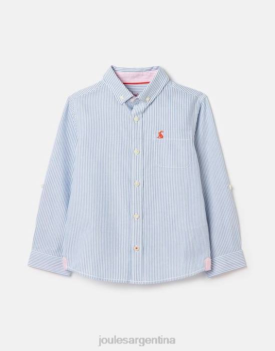 Joules camisa oxford rayas 2-12 años Niños raya azul vestir 64BB348