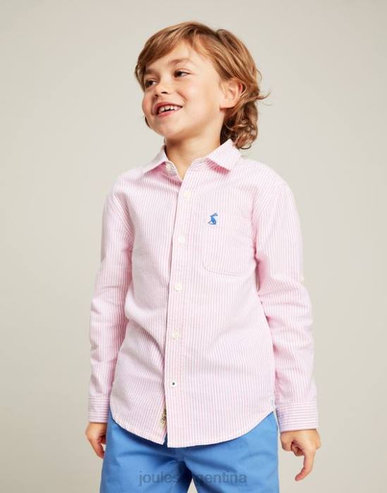 Joules camisa oxford rayas 2-12 años Niños rosa vestir 64BB340
