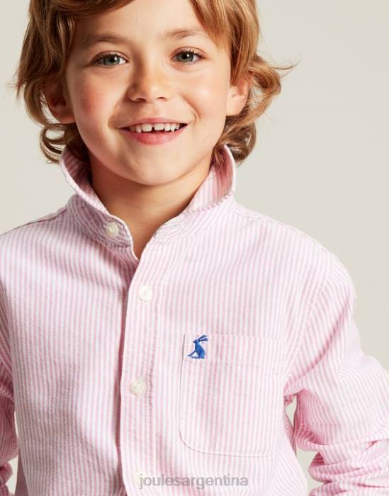 Joules camisa oxford rayas 2-12 años Niños rosa vestir 64BB340