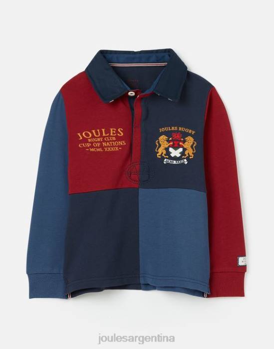 Joules camiseta union rugby 2-12 años Niños marina francesa vestir 64BB374