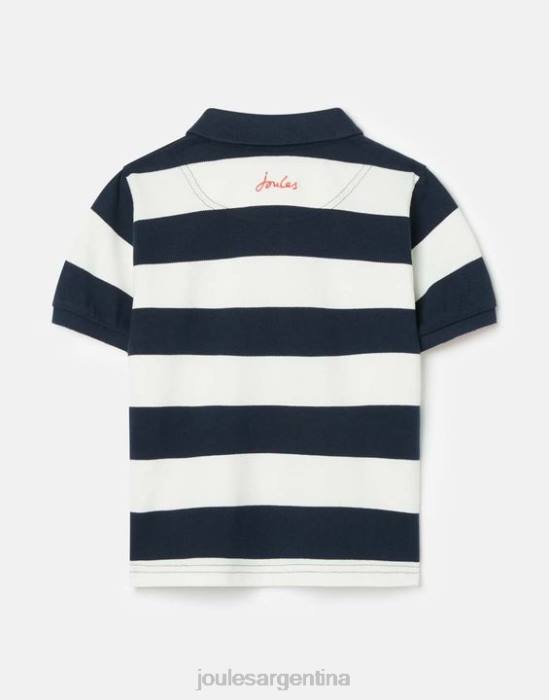 Joules polo avellana rayas 2-12 años Niños raya azul marino francesa vestir 64BB387