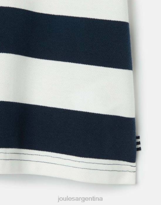 Joules polo avellana rayas 2-12 años Niños raya azul marino francesa vestir 64BB387