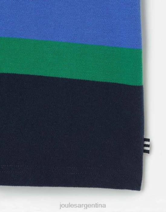 Joules polo avellana rayas 2-12 años Niños raya múltiple azul vestir 64BB385