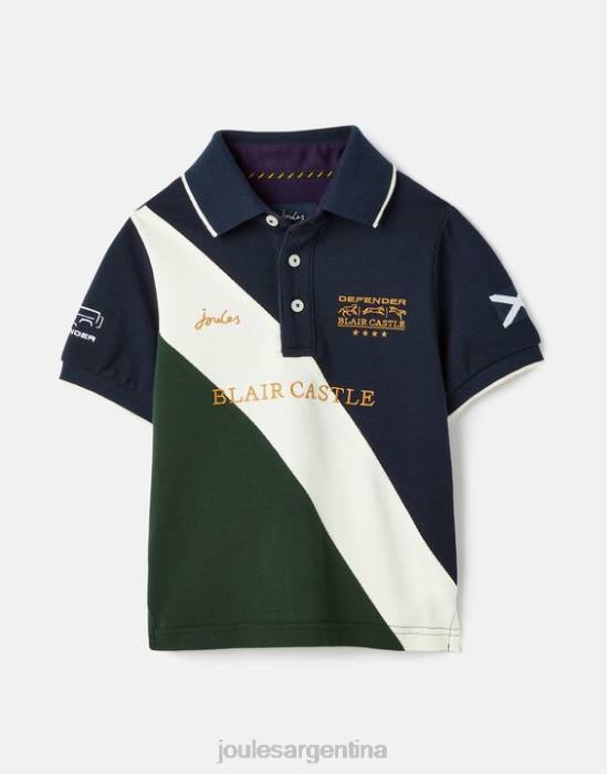 Joules polo blair 2-12 años Niños marina francesa vestir 64BB376