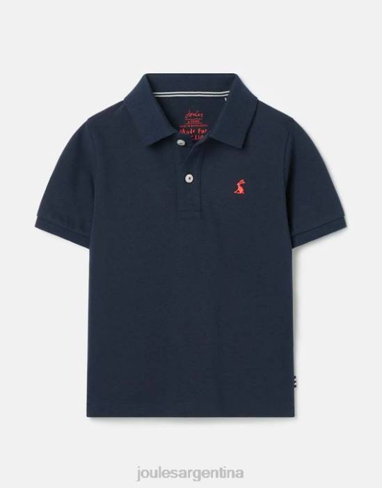 Joules polo woody 2-12 años Niños marina francesa vestir 64BB372