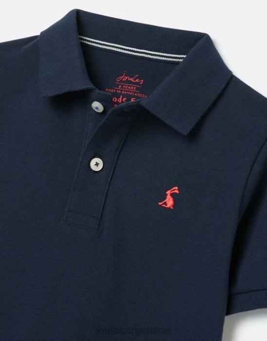 Joules polo woody 2-12 años Niños marina francesa vestir 64BB372