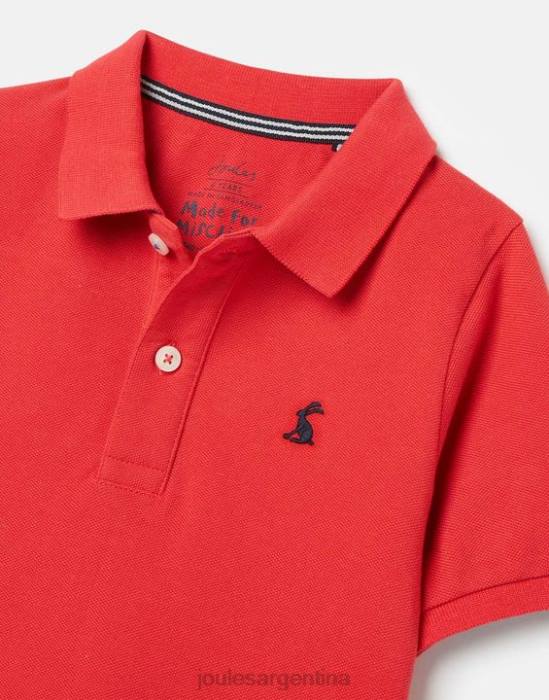 Joules polo woody 2-12 años Niños rojo vestir 64BB380