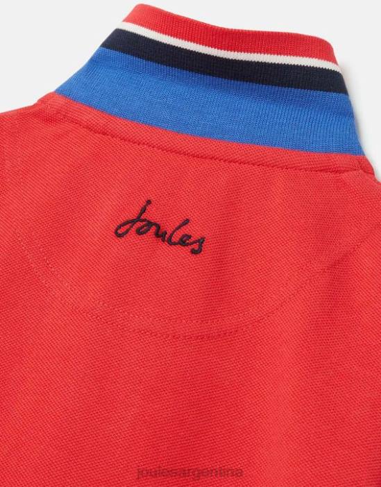 Joules polo woody 2-12 años Niños rojo vestir 64BB380