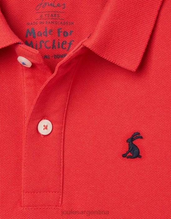 Joules polo woody 2-12 años Niños rojo vestir 64BB380