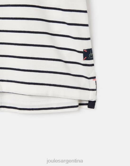 Joules camiseta archie manga corta apliques 2-8 años Niños cangrejos de rayas azul marino vestir 64BB364