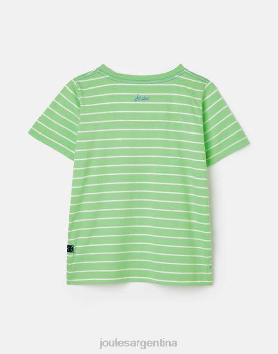 Joules camiseta archie manga corta apliques 2-8 años Niños pulpo verde vestir 64BB367