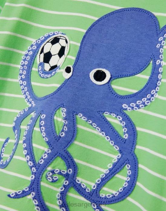 Joules camiseta archie manga corta apliques 2-8 años Niños pulpo verde vestir 64BB367