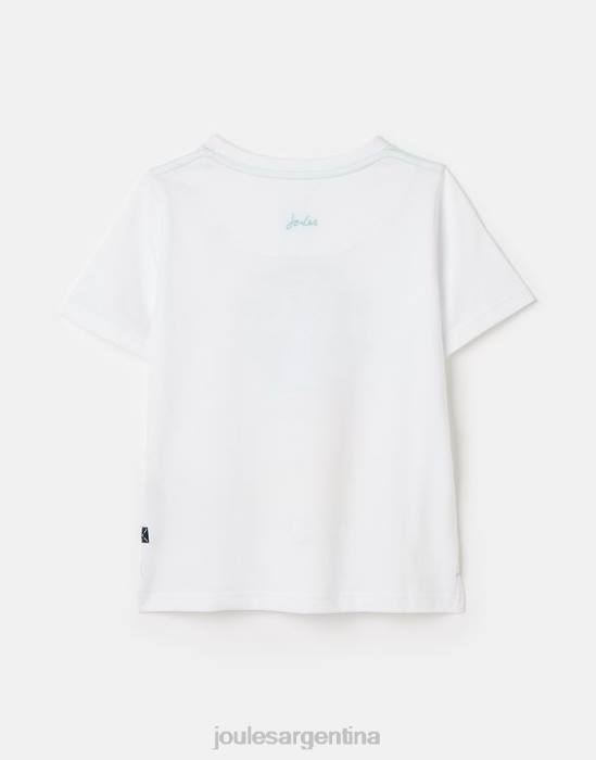 Joules camiseta manga corta ben 2-12 años Niños tablas de surf blancas vestir 64BB362