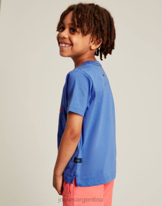 Joules camiseta manga corta ben 2-12 años Niños tiburones azules vestir 64BB353