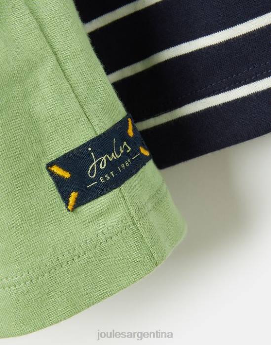 Joules top con ilustraciones de manga larga chomp 2-8 años Niños verde claro vestir 64BB341
