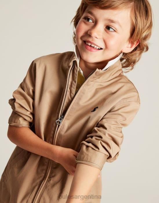 Joules chaqueta harrington 2-12 años Niños marrón claro vestir 64BB336