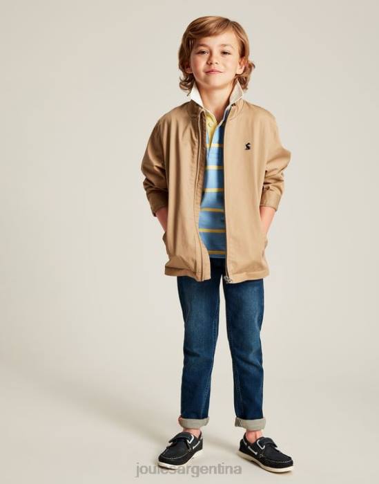 Joules chaqueta harrington 2-12 años Niños marrón claro vestir 64BB336