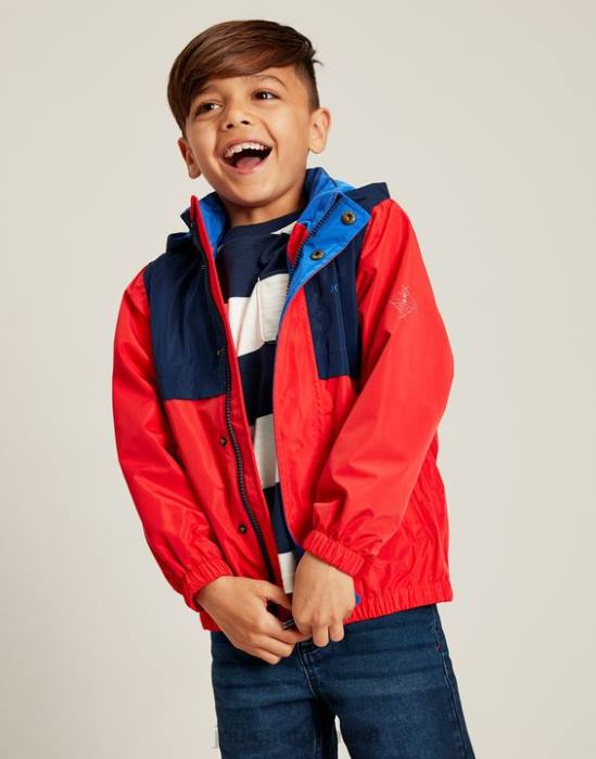 Joules chaqueta impermeable Sailaway 2-12 años Niños rojo marino vestir 64BB346