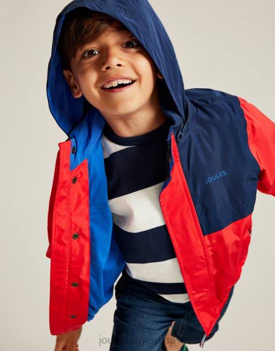 Joules chaqueta impermeable Sailaway 2-12 años Niños rojo marino vestir 64BB346