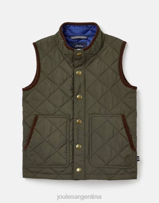 Joules chaleco acolchado bramble diamante 2-12 años Niños verde patrimonio vestir 64BB360