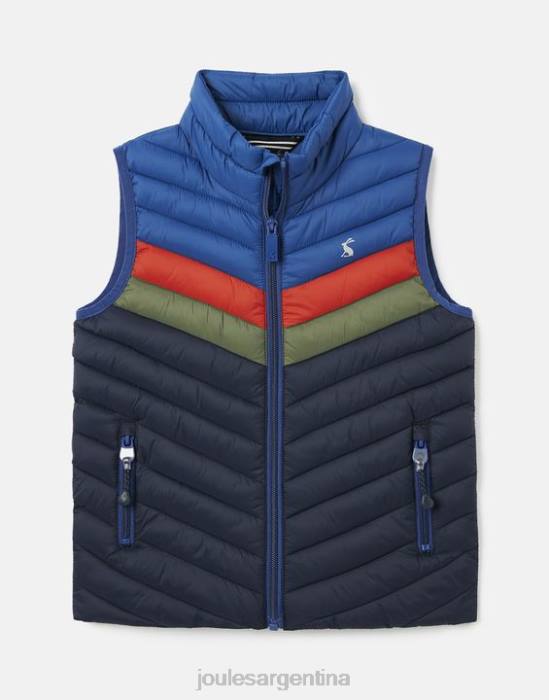 Joules chaleco plegable crofton 2-12 años Niños bloque de color azul marino vestir 64BB347