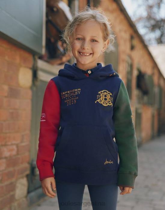 Joules sudadera con capucha unisex burghley 2-12 años Niños marina francesa vestir 64BB316