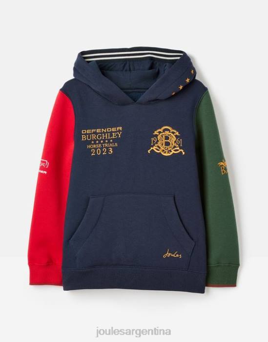 Joules sudadera con capucha unisex burghley 2-12 años Niños marina francesa vestir 64BB316
