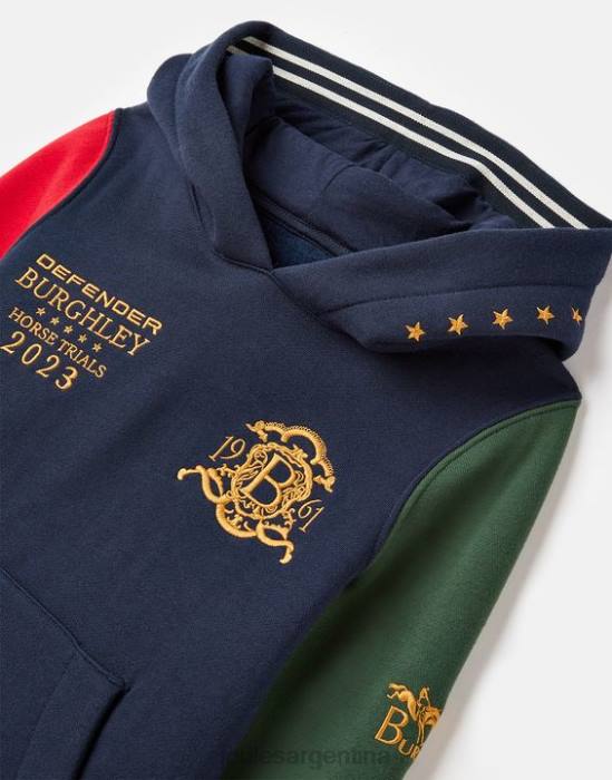 Joules sudadera con capucha unisex burghley 2-12 años Niños marina francesa vestir 64BB316